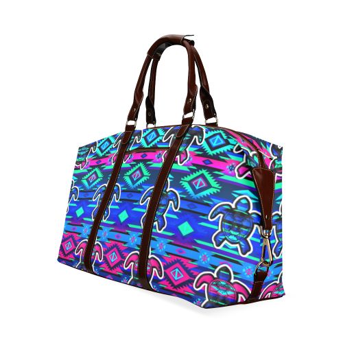 Adobe Sunset Turtle Classic Travel Bag (Model 1643) Remake Classic Travel Bags (1643) e-joyer 