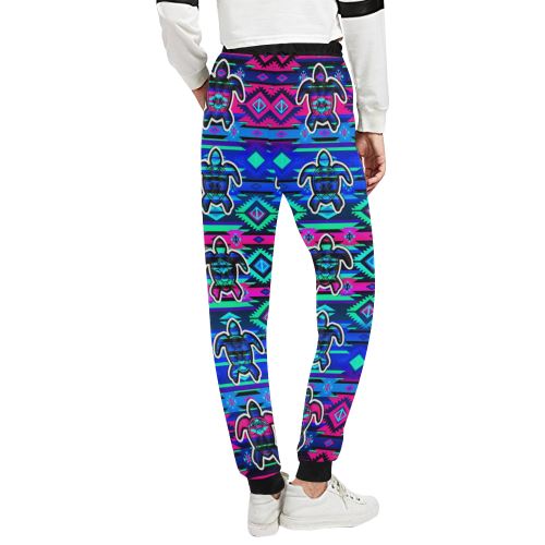 Adobe Sunset Turtle Women's All Over Print Sweatpants (Model L11) Women's All Over Print Sweatpants (L11) e-joyer 