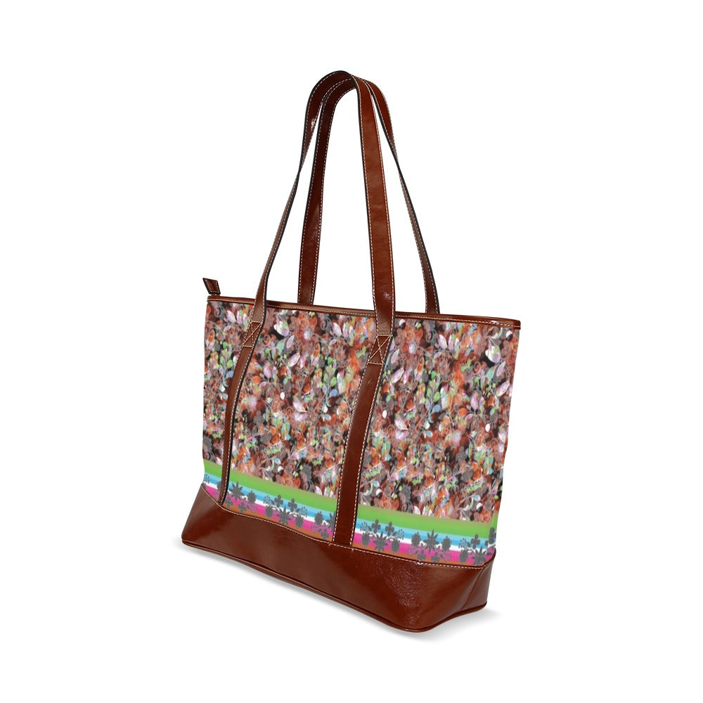 Culture in Nature Orange Tote Handbag