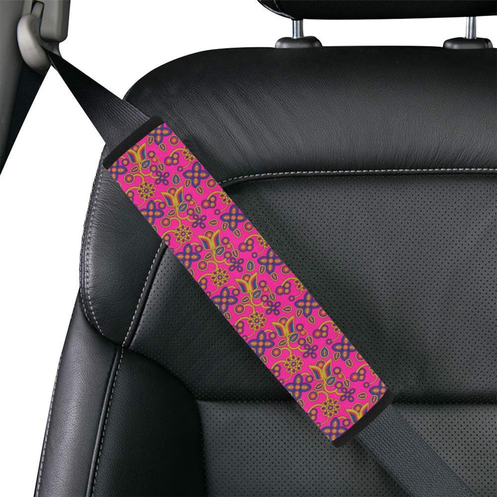 Rainbow Tomorrow Tulip Car Seat Belt Cover 7''x12.6'' (Pack of 2)