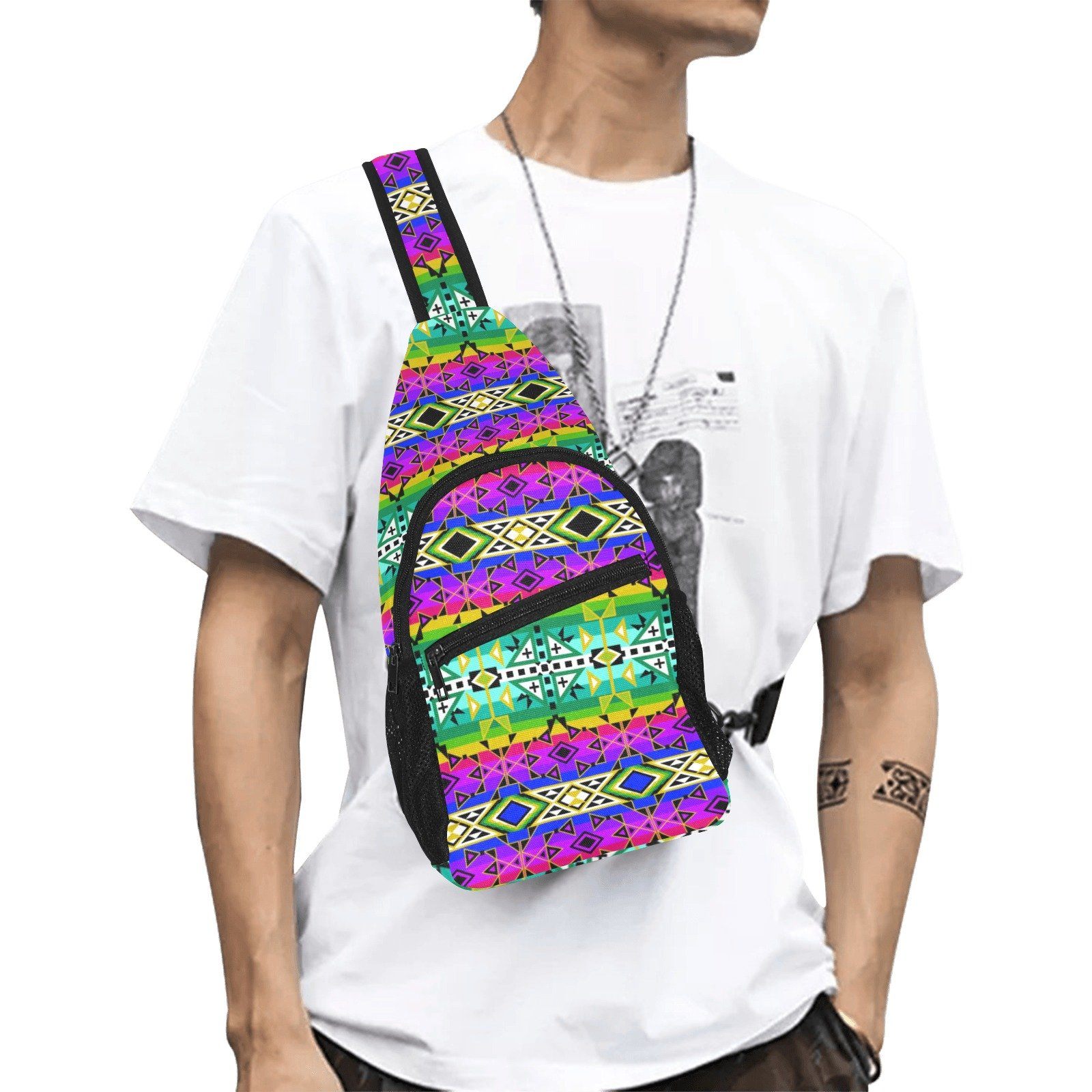 After the Northwest Rain All Over Print Chest Bag (Model 1719) All Over Print Chest Bag (1719) e-joyer 