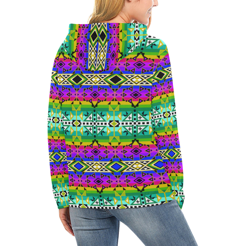 After the Northwest Rain All Over Print Hoodie for Women (USA Size) (Model H13) Hoodie e-joyer 