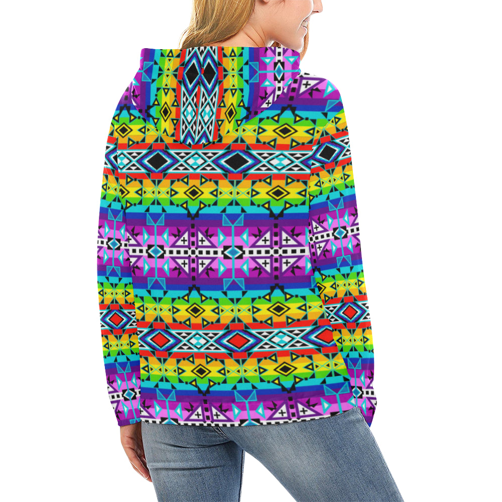 After the Rain All Over Print Hoodie for Women (USA Size) (Model H13) Hoodie e-joyer 