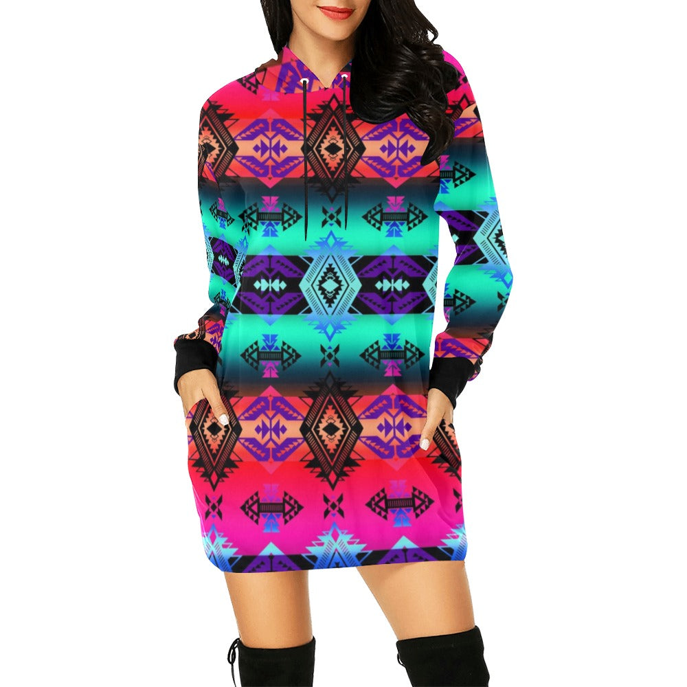 Sovereign Nation Sunrise Hoodie Dress