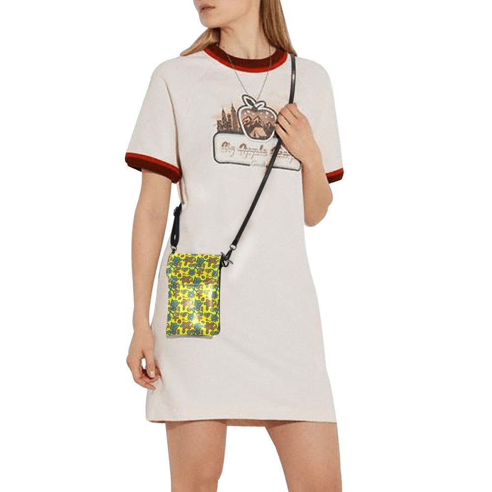 Sky Tomorrow Satin Small Cell Phone Purse