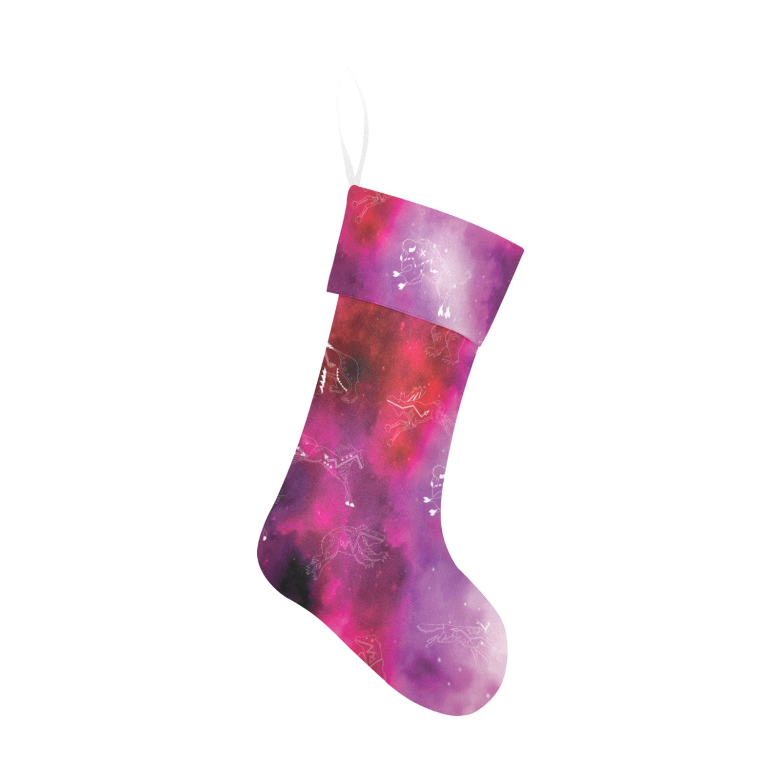 Animal Ancestors 8 Gaseous Clouds Pink and Red Christmas Stocking