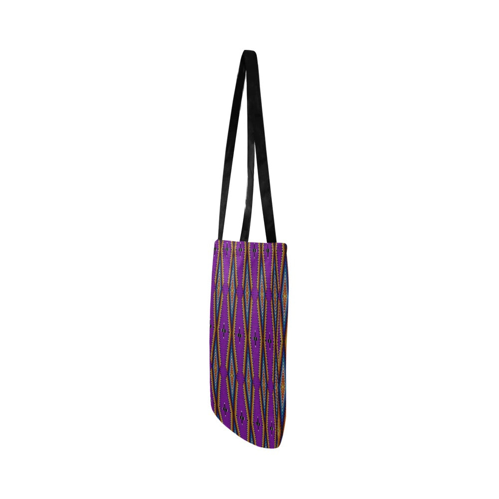 Diamond in the Bluff Purple Reusable Shopping Bag (Two sides)