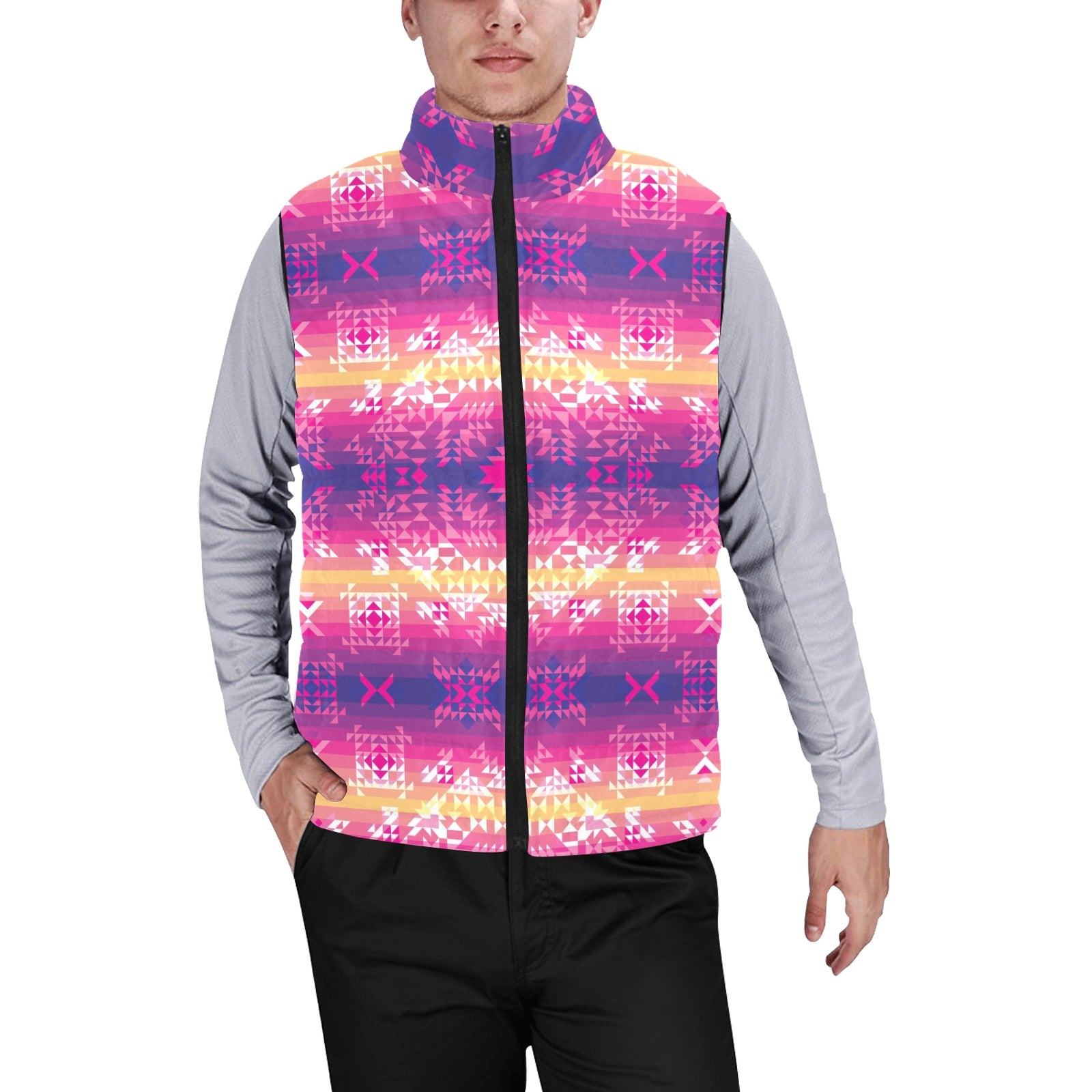 Soleil Overlay Men's Padded Vest Jacket
