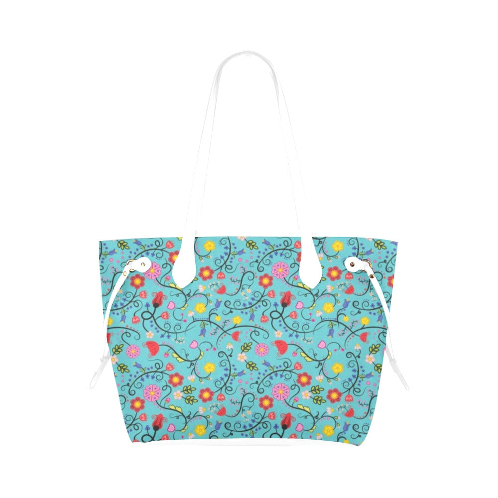 Nipin Blossom Sky Clover Canvas Tote Bag