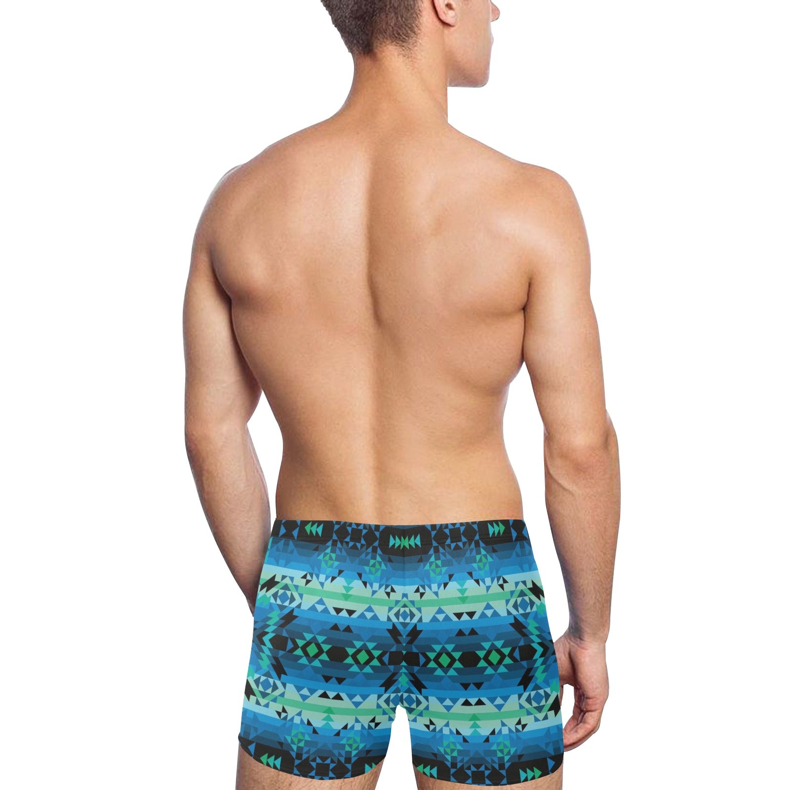 Green Star Men's Swimming Trunks