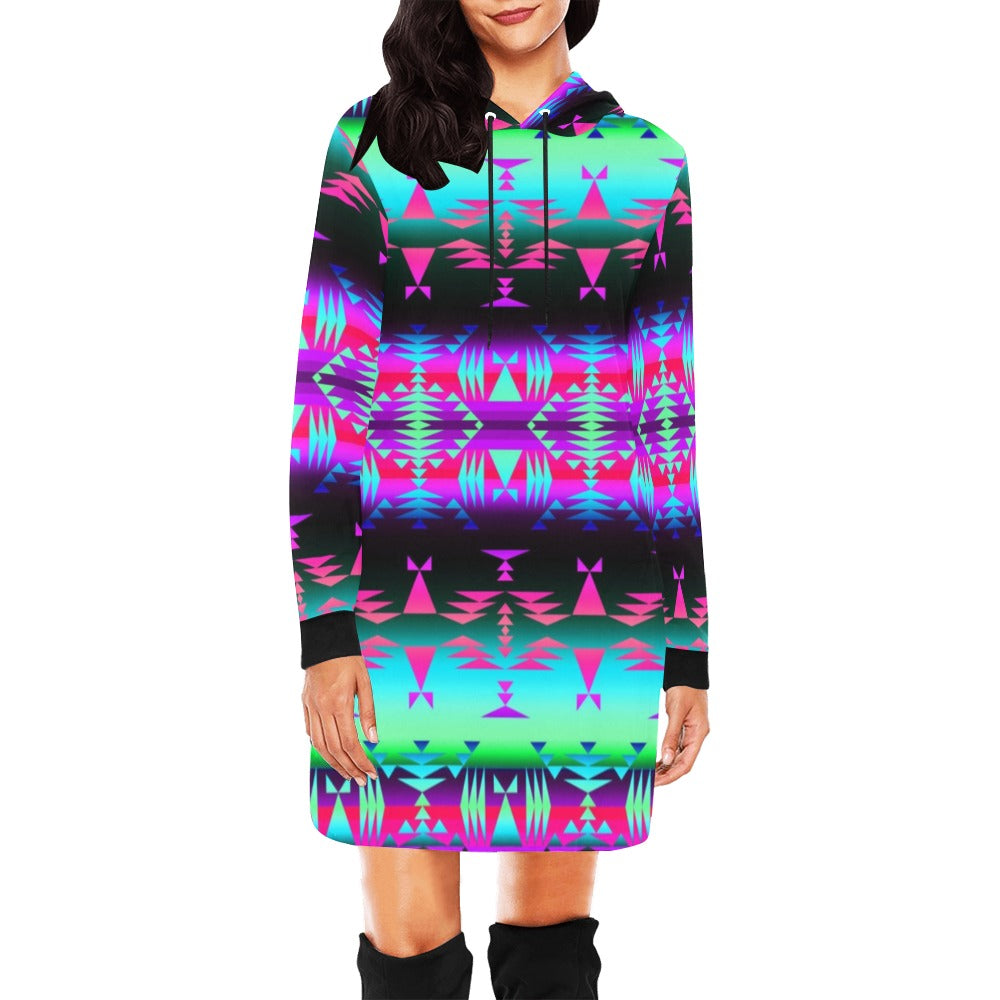 Between the Rocky Mountains Hoodie Dress