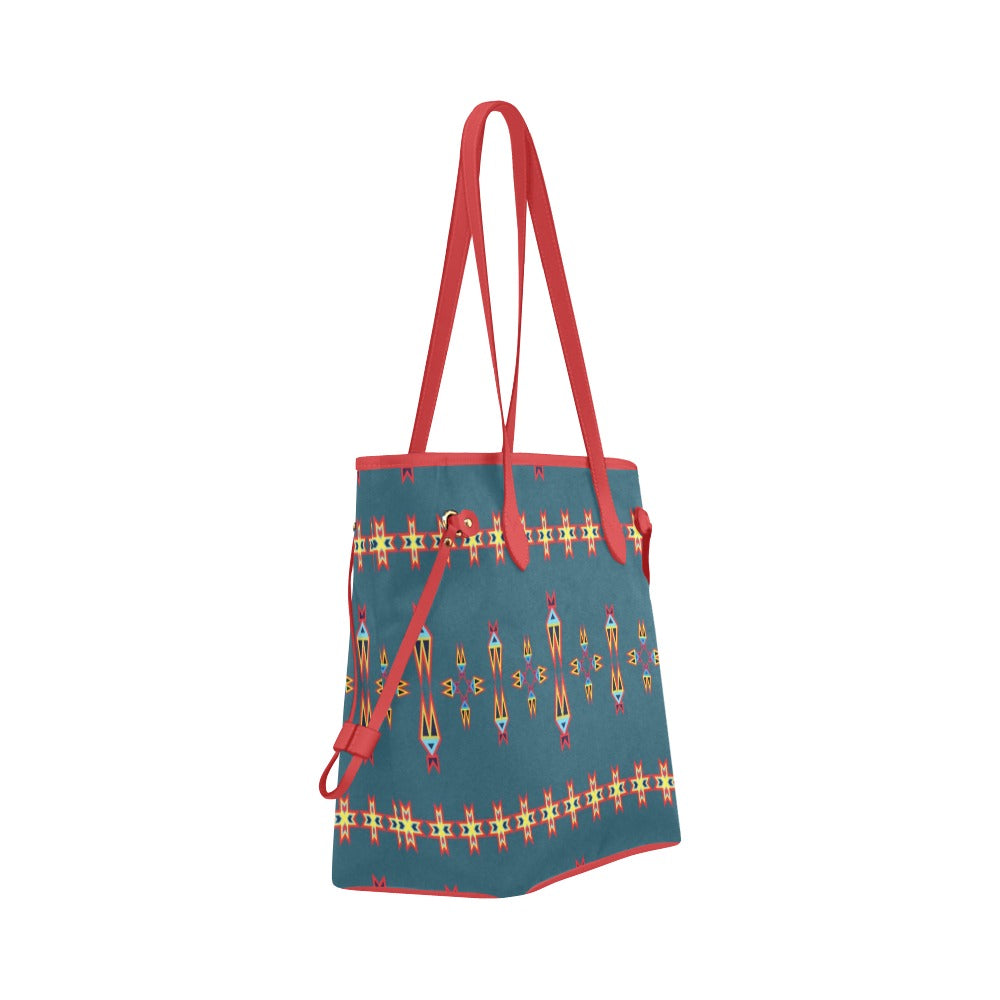 Four Directions Lodges Ocean Clover Canvas Tote Bag