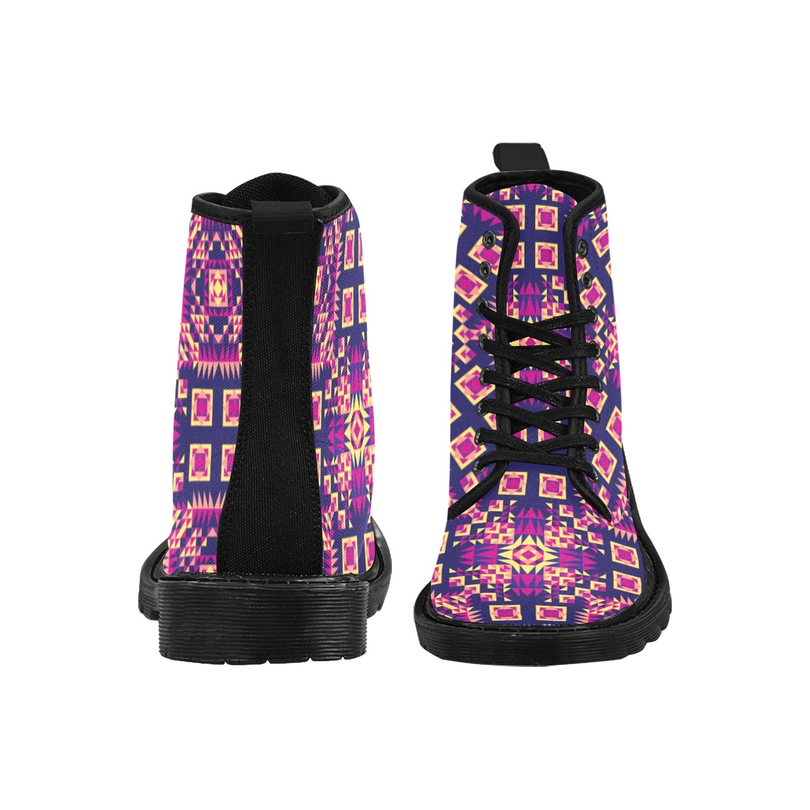 Kaleidoscope Bleu Boots for Women (Black)