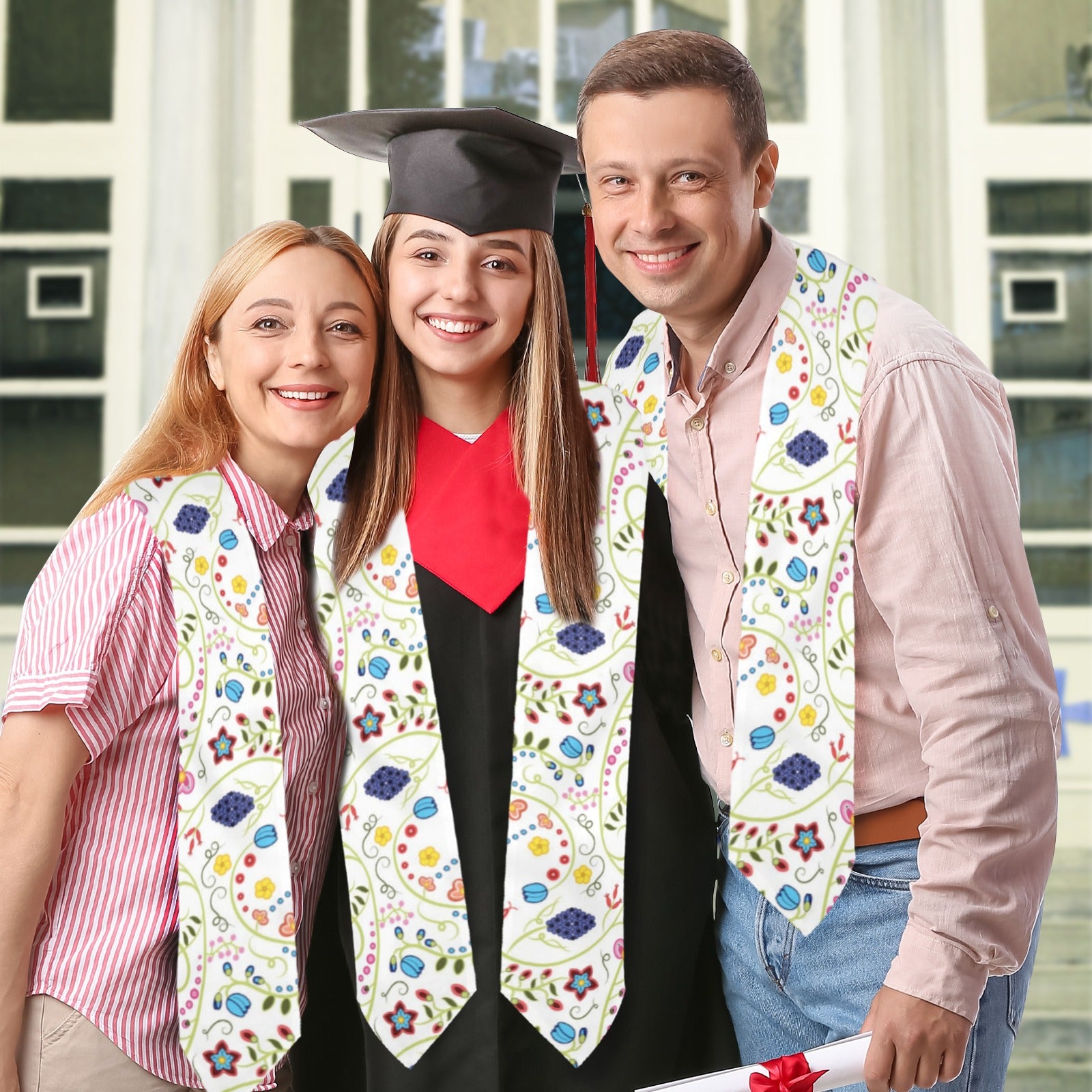 Fresh Fleur Graduation Stole