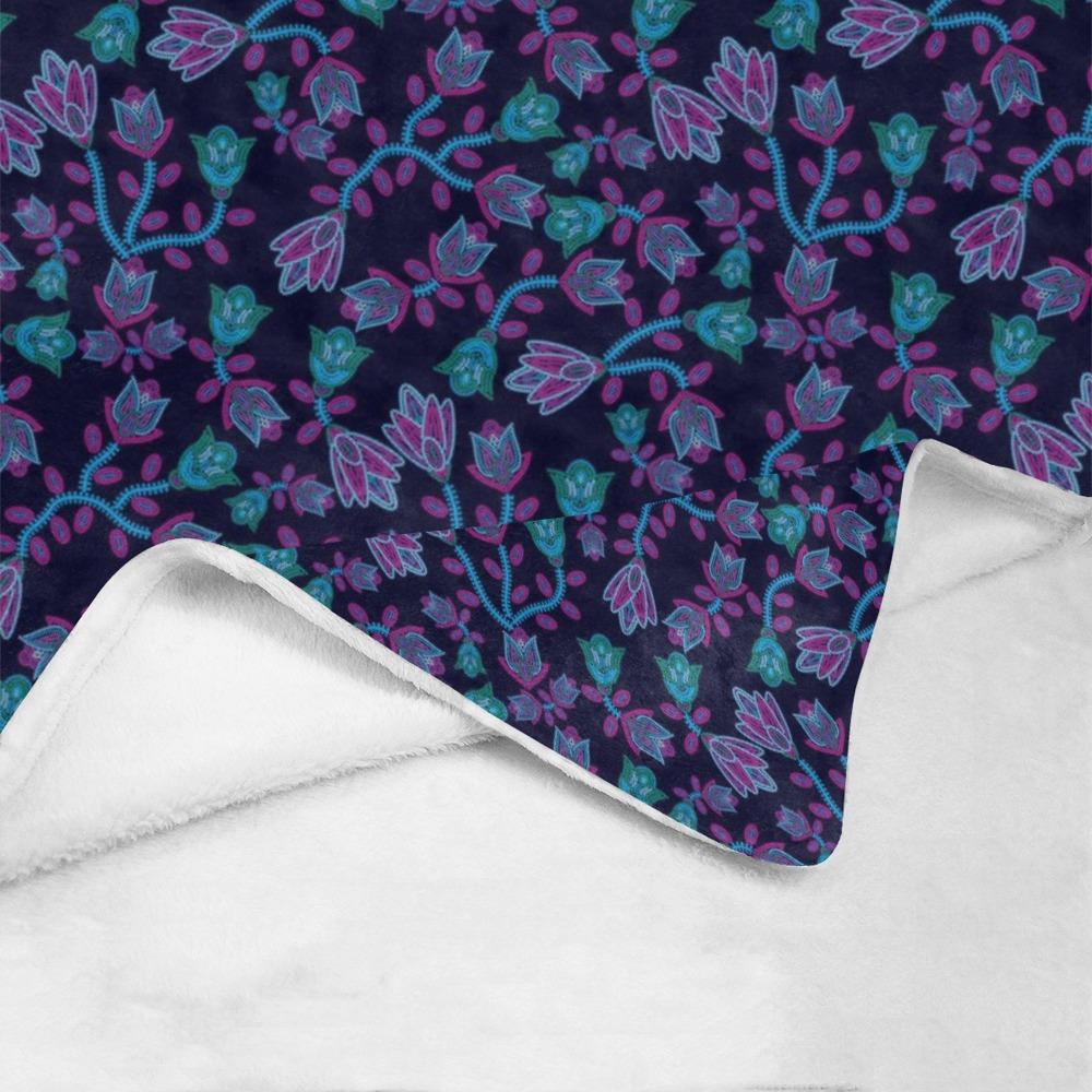 Beaded Blue Nouveau Ultra-Soft Micro Fleece Blanket 60"x80" Ultra-Soft Blanket 60''x80'' e-joyer 