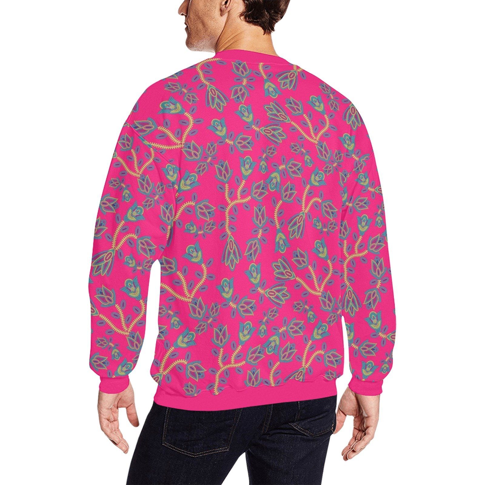 Beaded Lemonade All Over Print Crewneck Sweatshirt for Men (Model H18) shirt e-joyer 