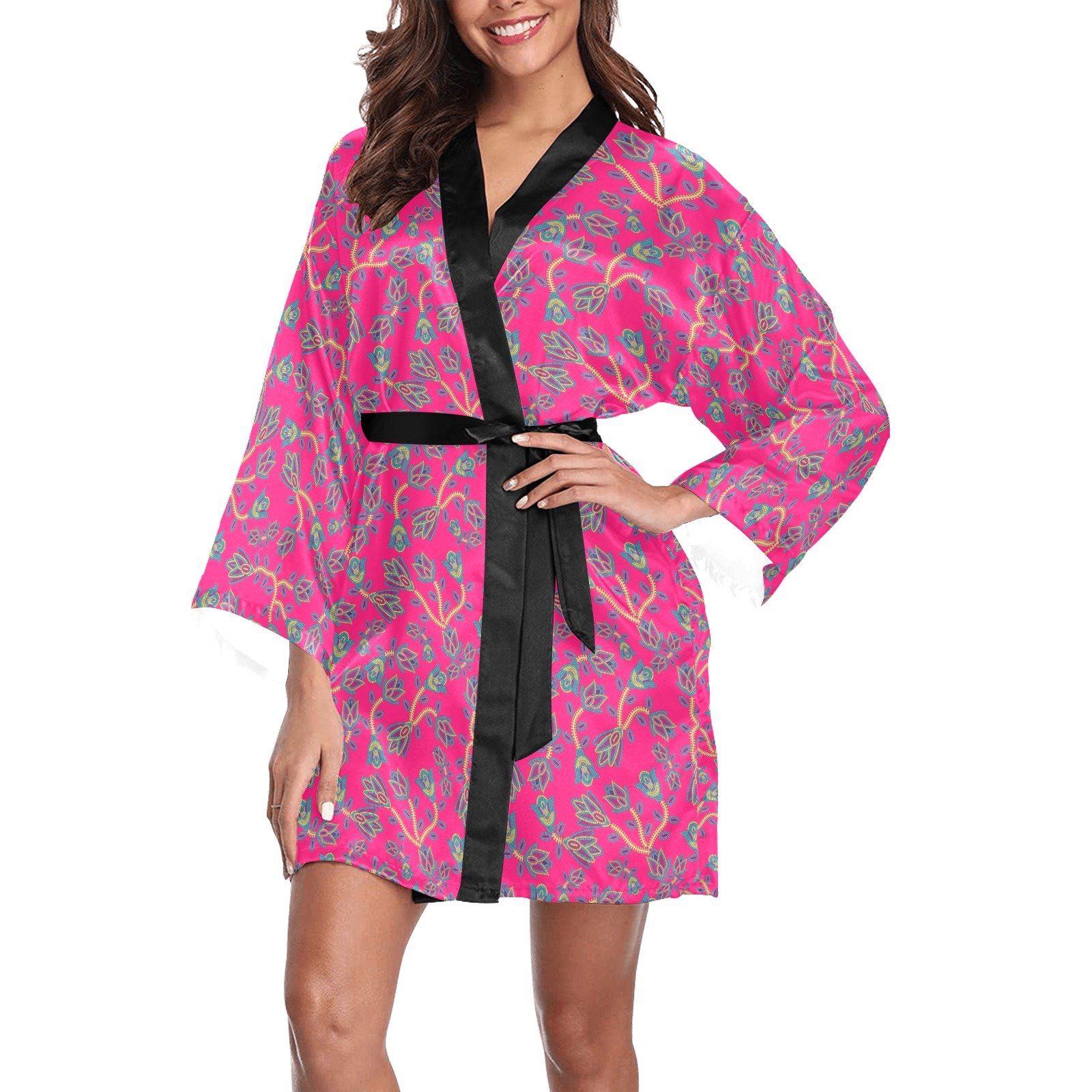 Beaded Lemonade Long Sleeve Kimono Robe Long Sleeve Kimono Robe e-joyer 