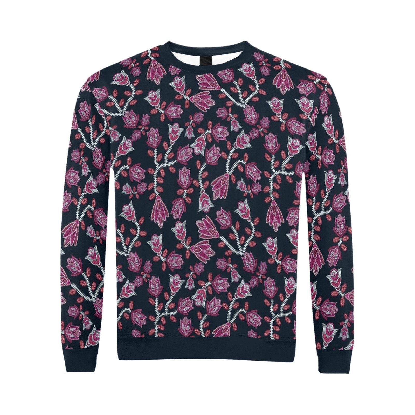 Beaded Pink All Over Print Crewneck Sweatshirt for Men (Model H18) shirt e-joyer 