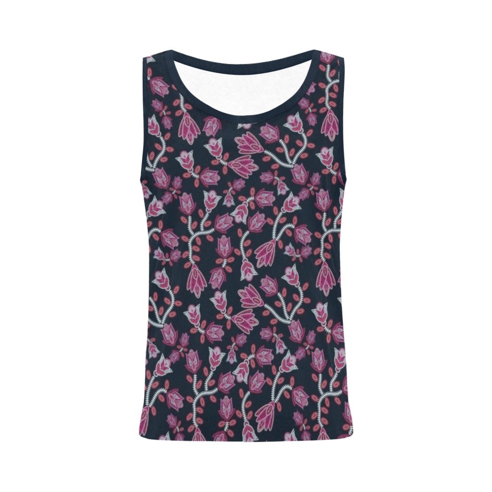 Beaded Pink All Over Print Tank Top for Women (Model T43) All Over Print Tank Top for Women (T43) e-joyer 