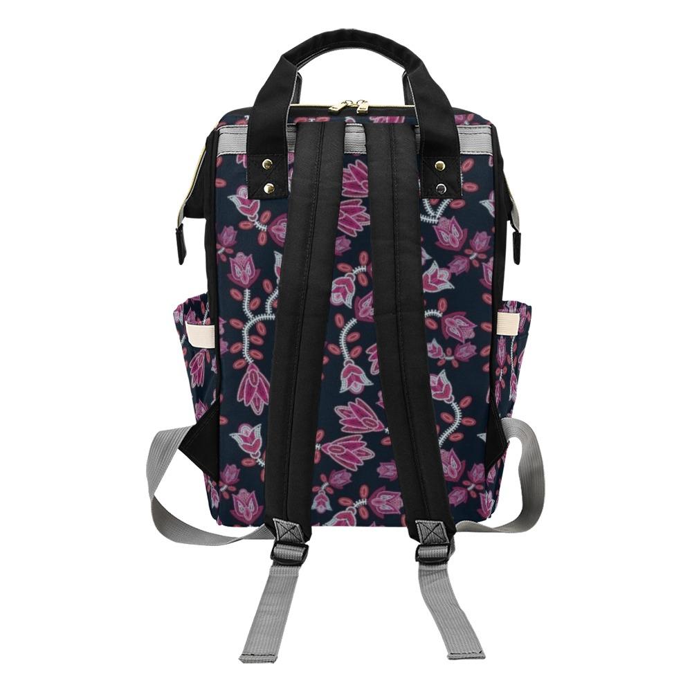 Beaded Pink Multi-Function Diaper Backpack/Diaper Bag (Model 1688) bag e-joyer 