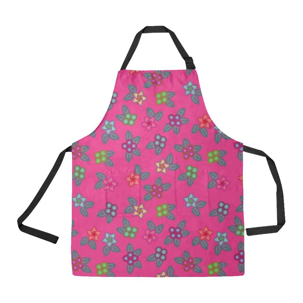 Berry Flowers All Over Print Apron All Over Print Apron e-joyer 