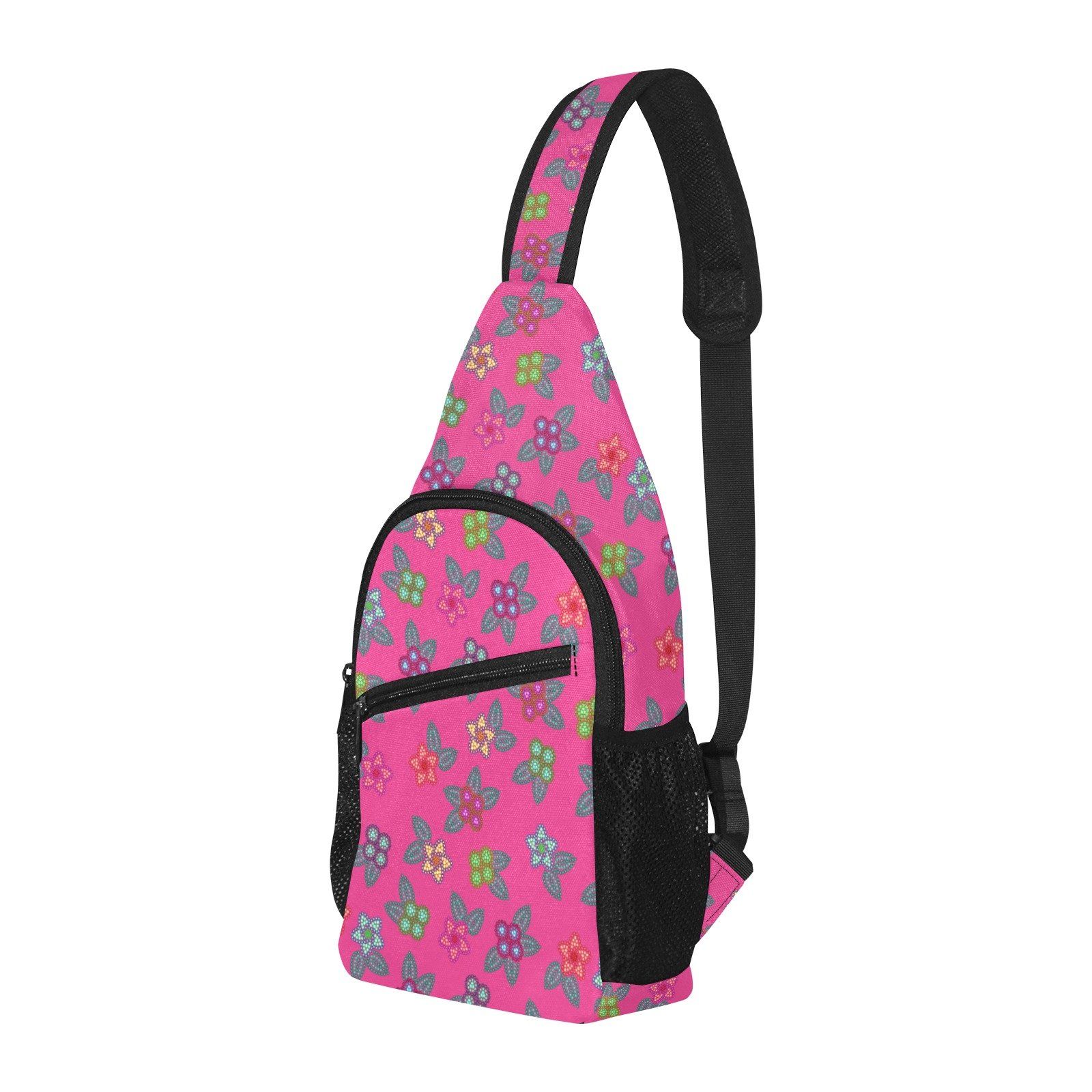 Berry Flowers All Over Print Chest Bag (Model 1719) All Over Print Chest Bag (1719) e-joyer 