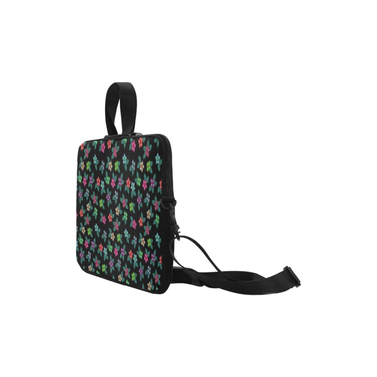Berry Flowers Black Laptop Handbags 14" bag e-joyer 