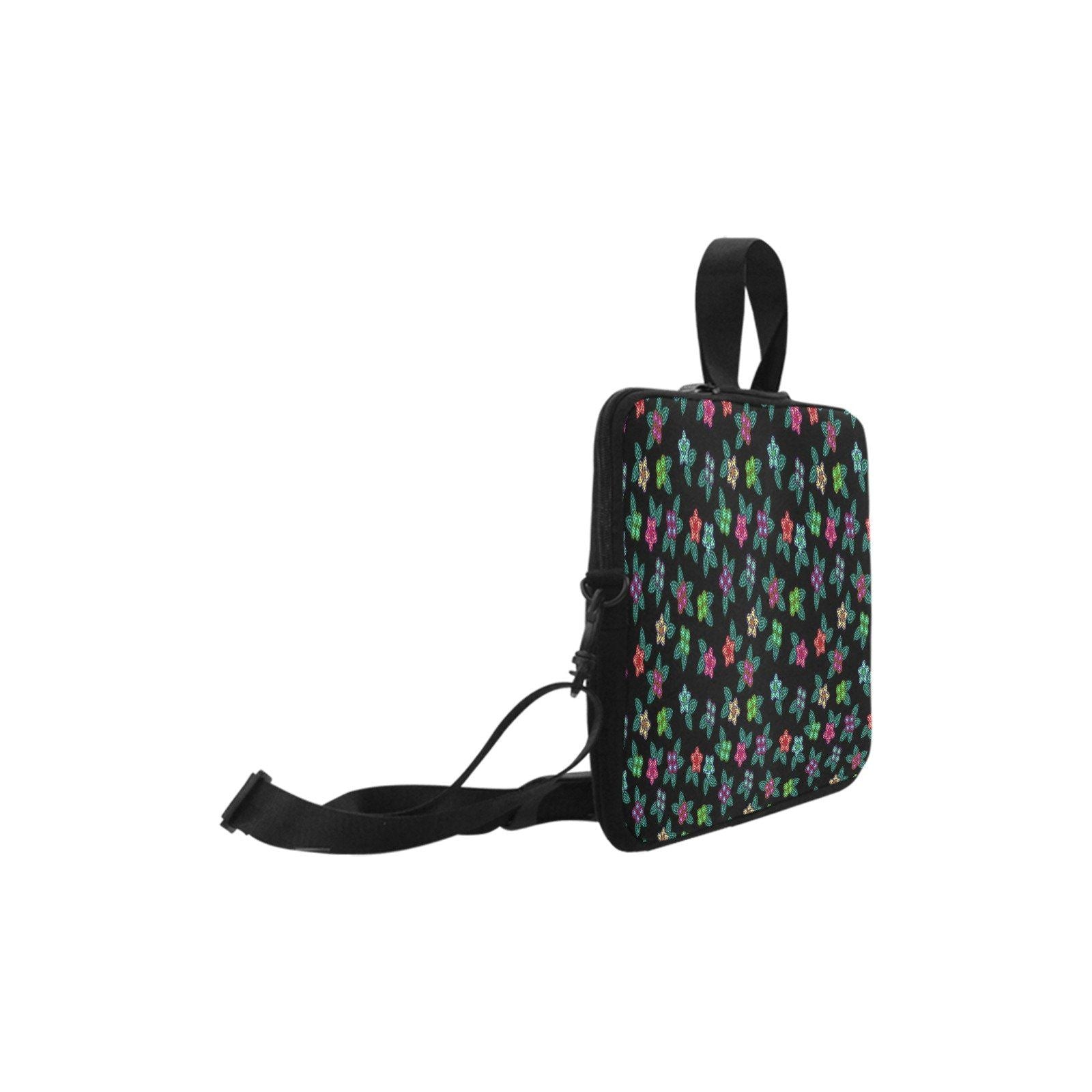 Berry Flowers Black Laptop Handbags 15" Laptop Handbags 15" e-joyer 
