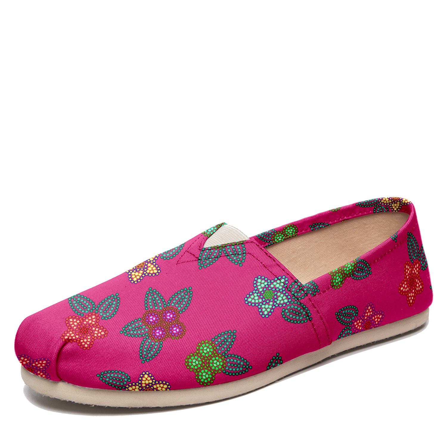 Berry Flowers Casual Unisex Slip On Shoe Herman 