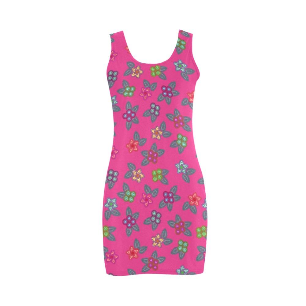 Berry Flowers Medea Vest Dress (Model D06) Medea Vest Dress (D06) e-joyer 