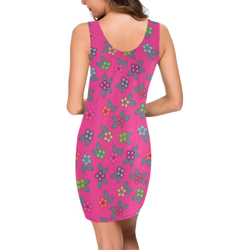 Berry Flowers Medea Vest Dress (Model D06) Medea Vest Dress (D06) e-joyer 