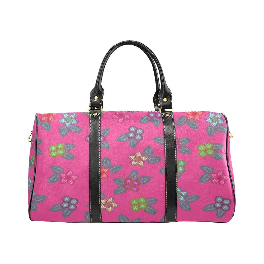 Berry Flowers New Waterproof Travel Bag/Large (Model 1639) Waterproof Travel Bags (1639) e-joyer 