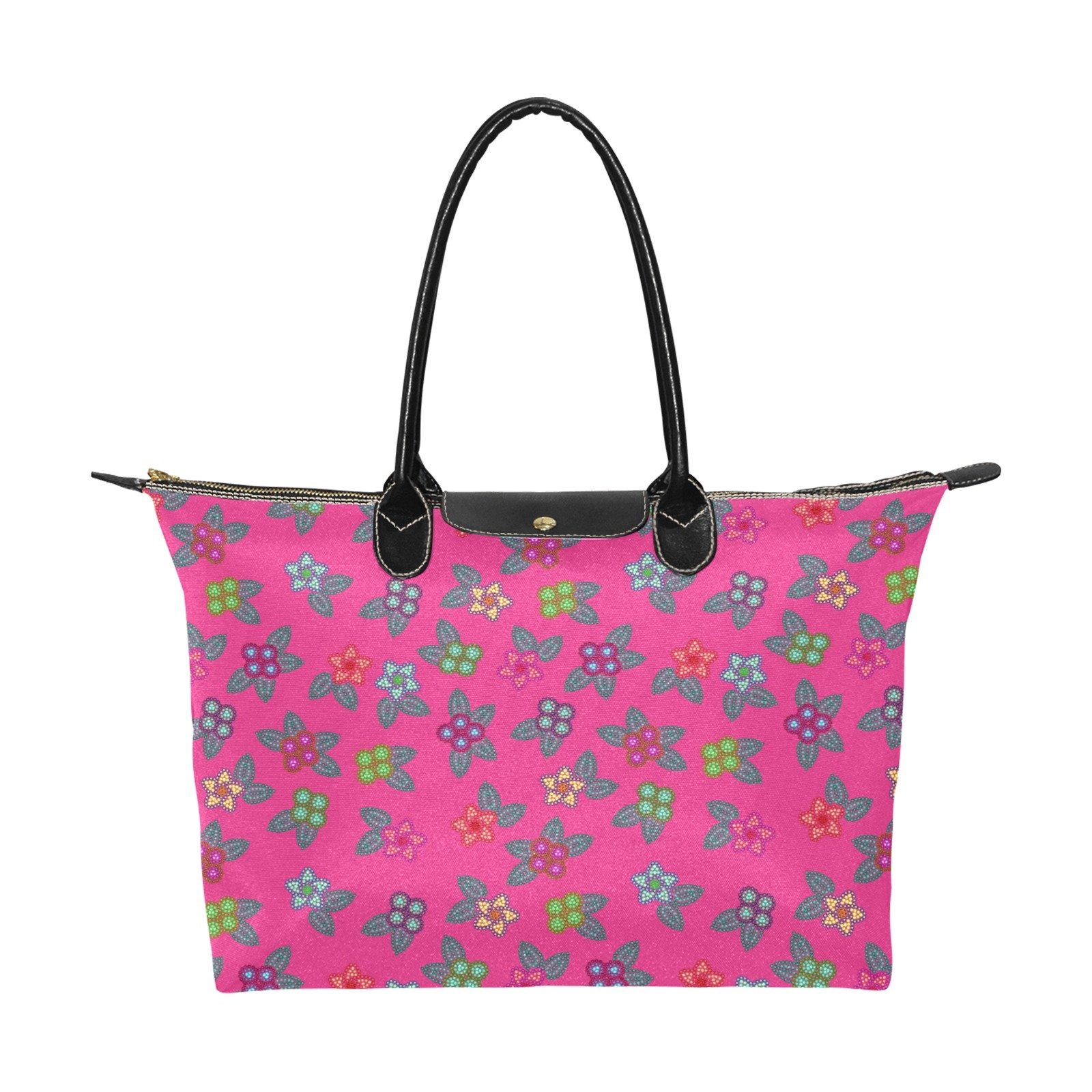 Berry Flowers Single-Shoulder Lady Handbag (Model 1714) bag e-joyer 