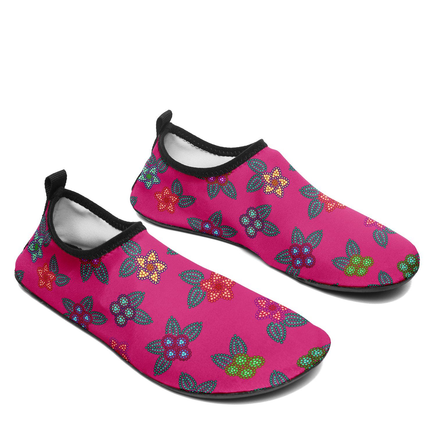 Berry Flowers Sockamoccs Slip On Shoes Herman 