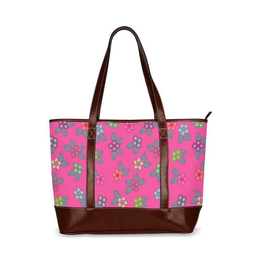 Berry Flowers Tote Handbag (Model 1642) handbag e-joyer 