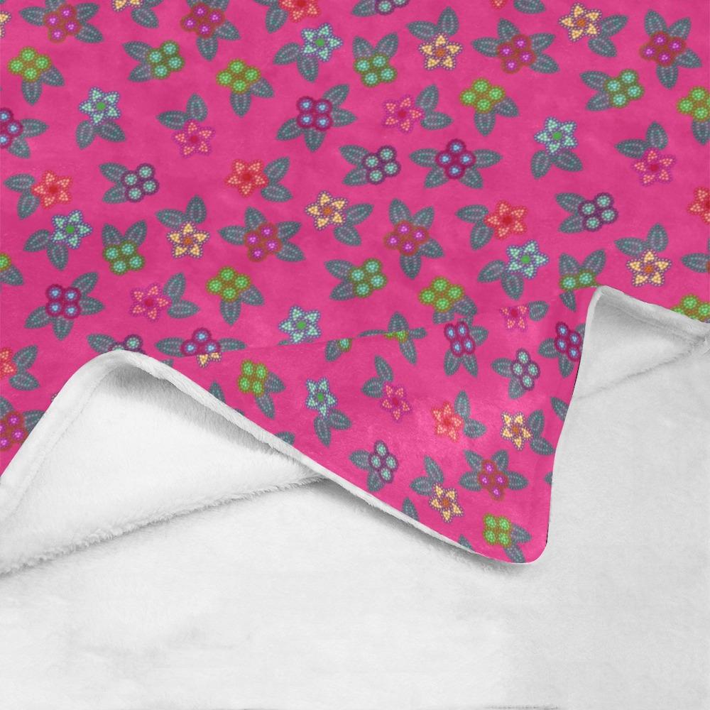 Berry Flowers Ultra-Soft Micro Fleece Blanket 50"x60" Ultra-Soft Blanket 50''x60'' e-joyer 