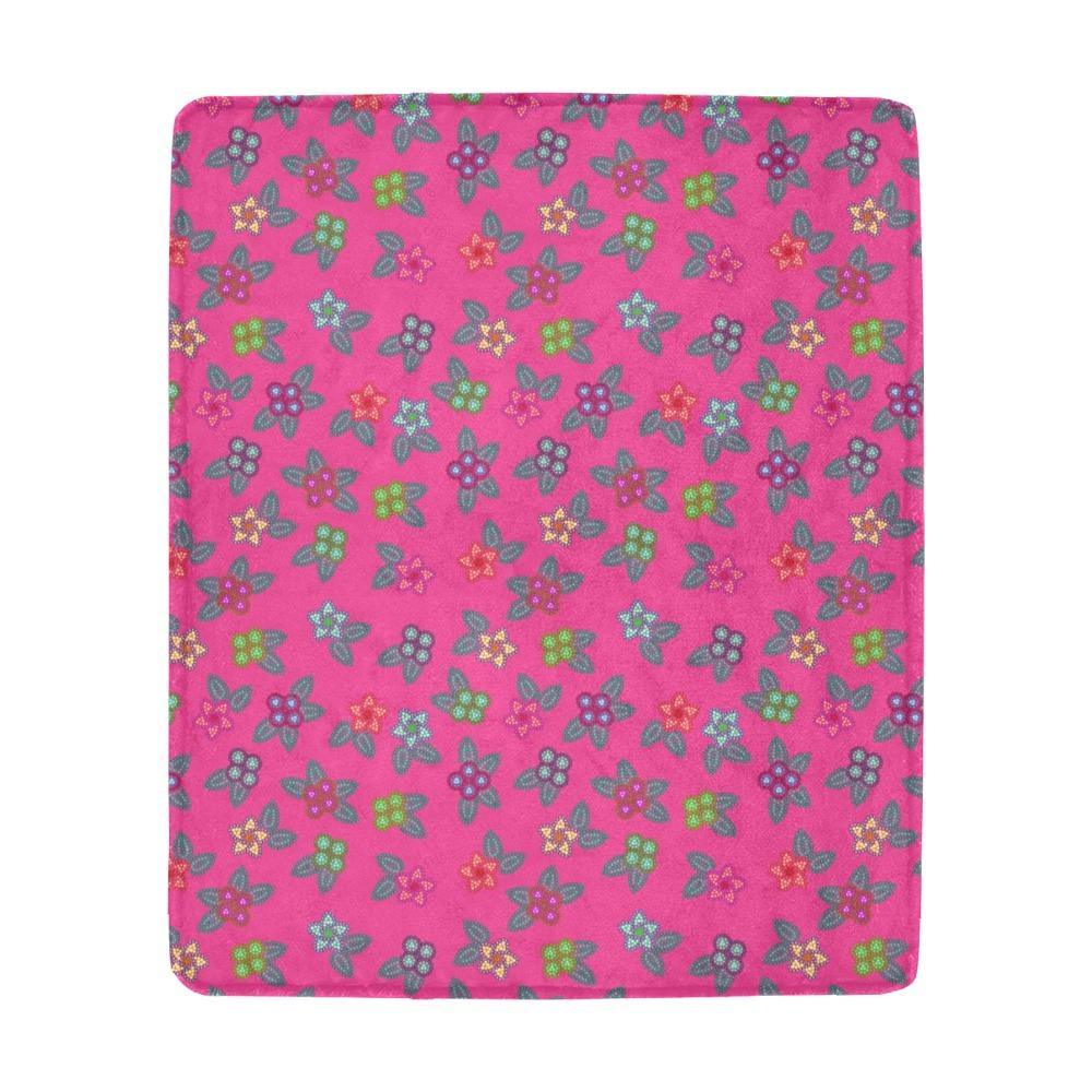 Berry Flowers Ultra-Soft Micro Fleece Blanket 50"x60" Ultra-Soft Blanket 50''x60'' e-joyer 