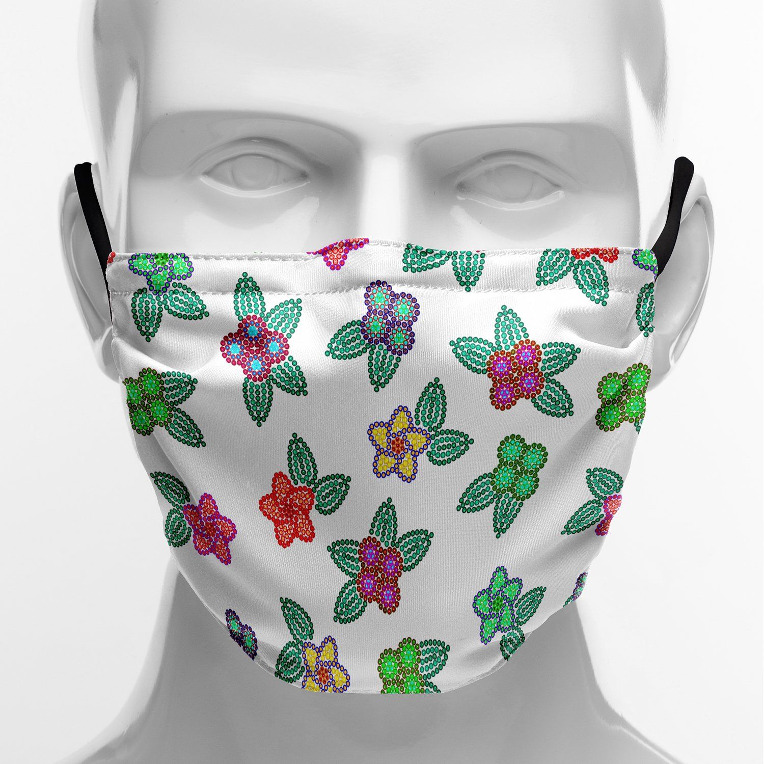 Berry Flowers White Face Cover Herman 