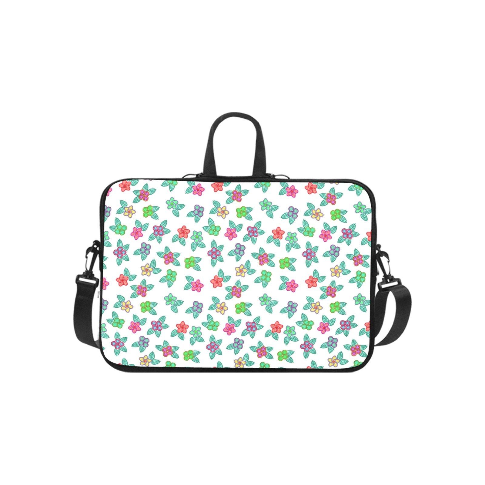 Berry Flowers White Laptop Handbags 11" bag e-joyer 