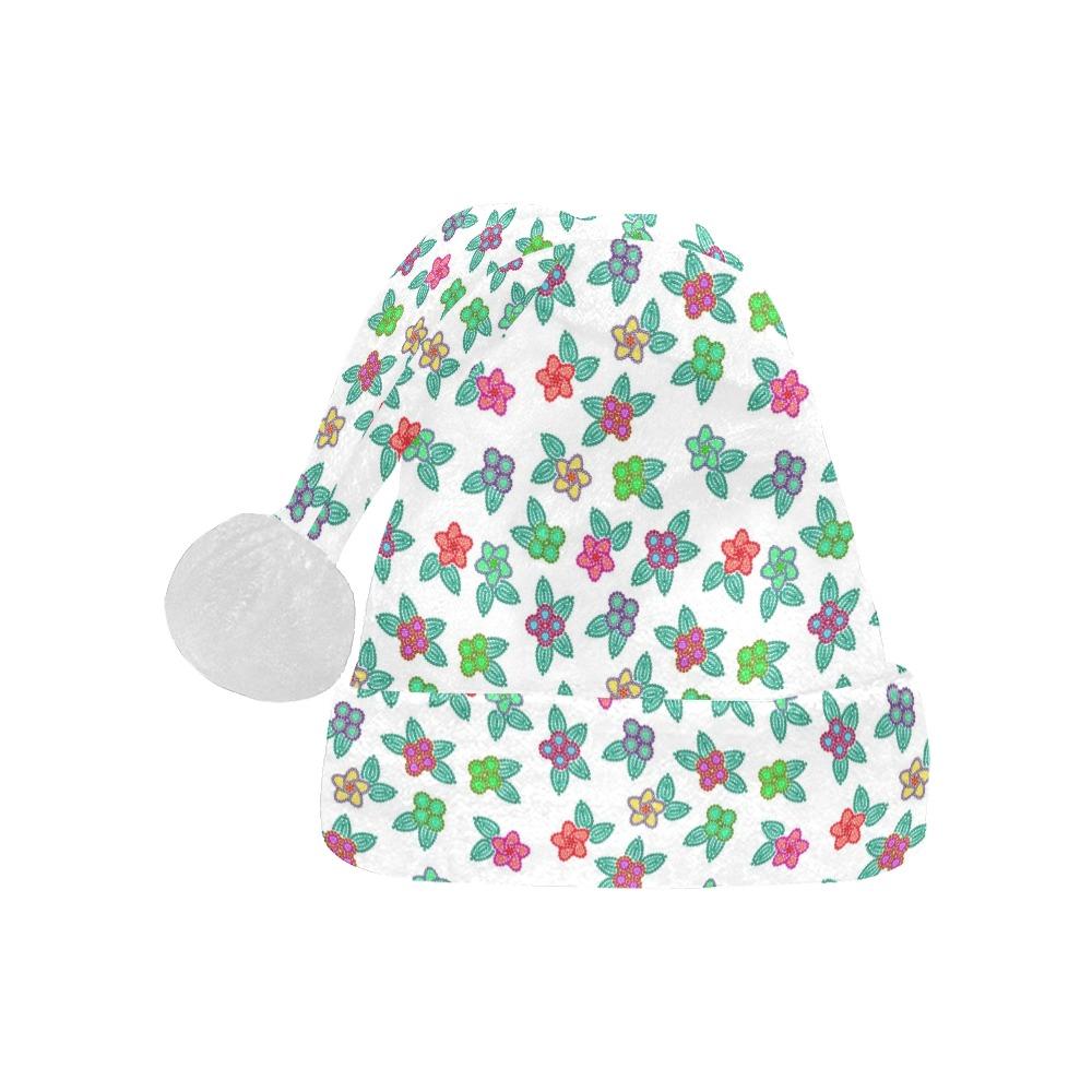 Berry Flowers White Santa Hat Santa Hat e-joyer 