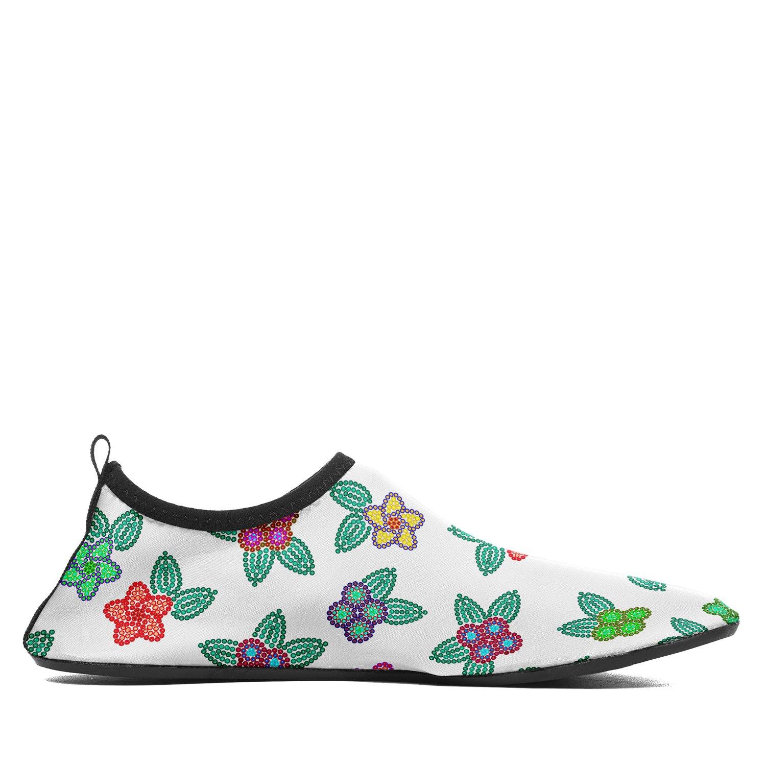 Berry Flowers White Sockamoccs Kid's Slip On Shoes Herman 