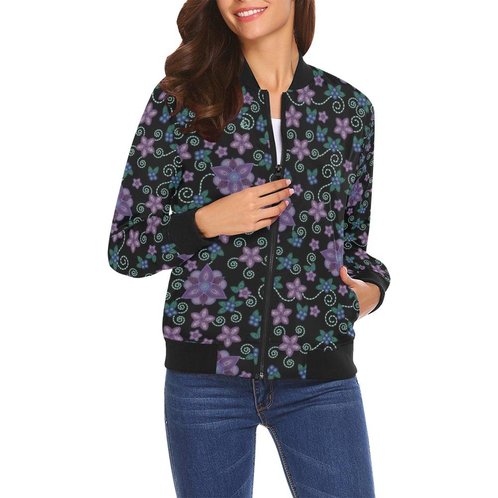 Berry Picking All Over Print Bomber Jacket for Women (Model H19) All Over Print Bomber Jacket for Women (H19) e-joyer 