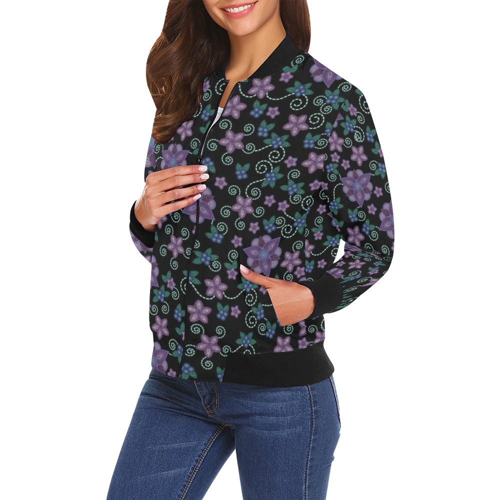 Berry Picking All Over Print Bomber Jacket for Women (Model H19) All Over Print Bomber Jacket for Women (H19) e-joyer 