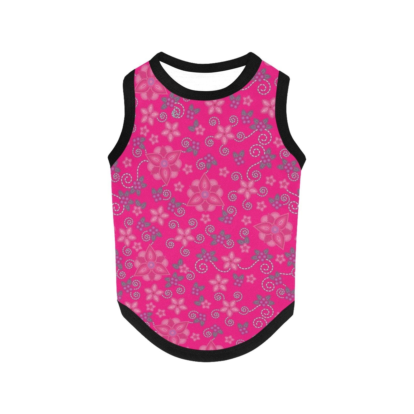 Berry Picking Pink All Over Print Pet Tank Top Pet Tank Top e-joyer 