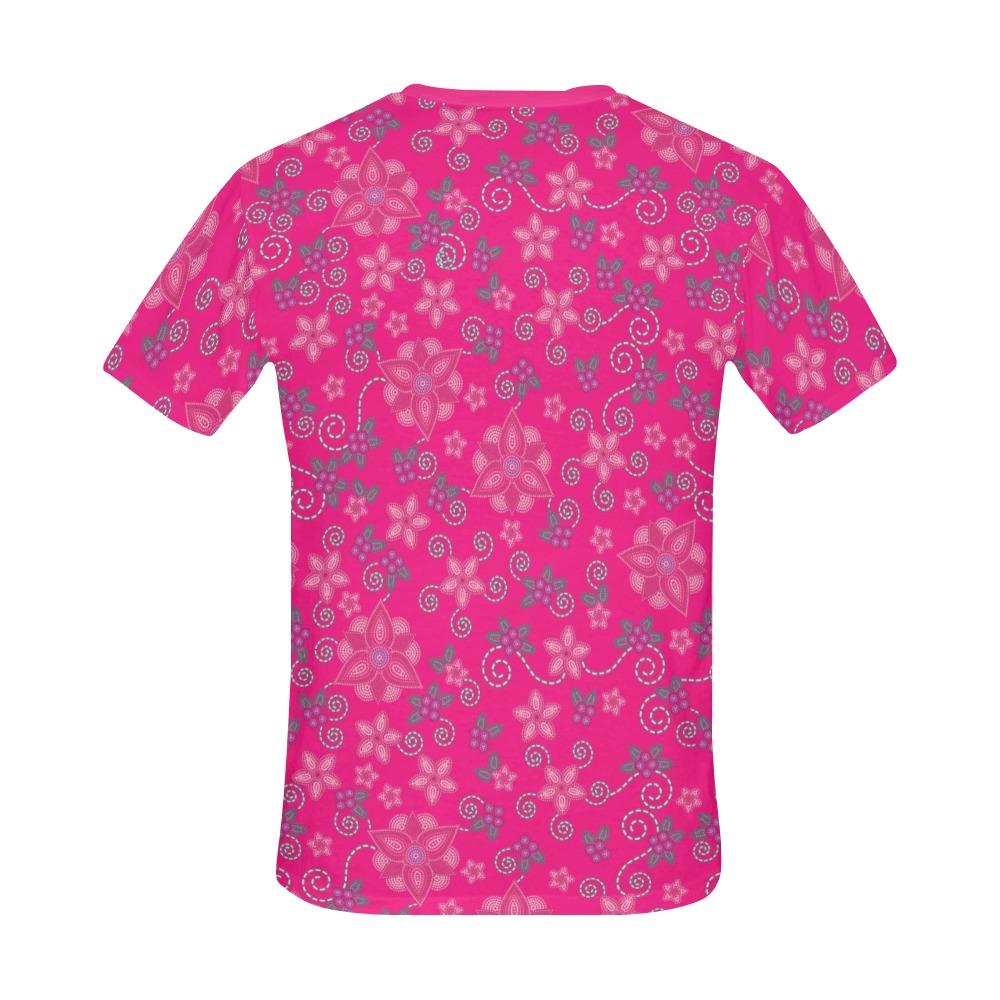 Berry Picking Pink All Over Print T-Shirt for Men (USA Size) (Model T40) All Over Print T-Shirt for Men (T40) e-joyer 