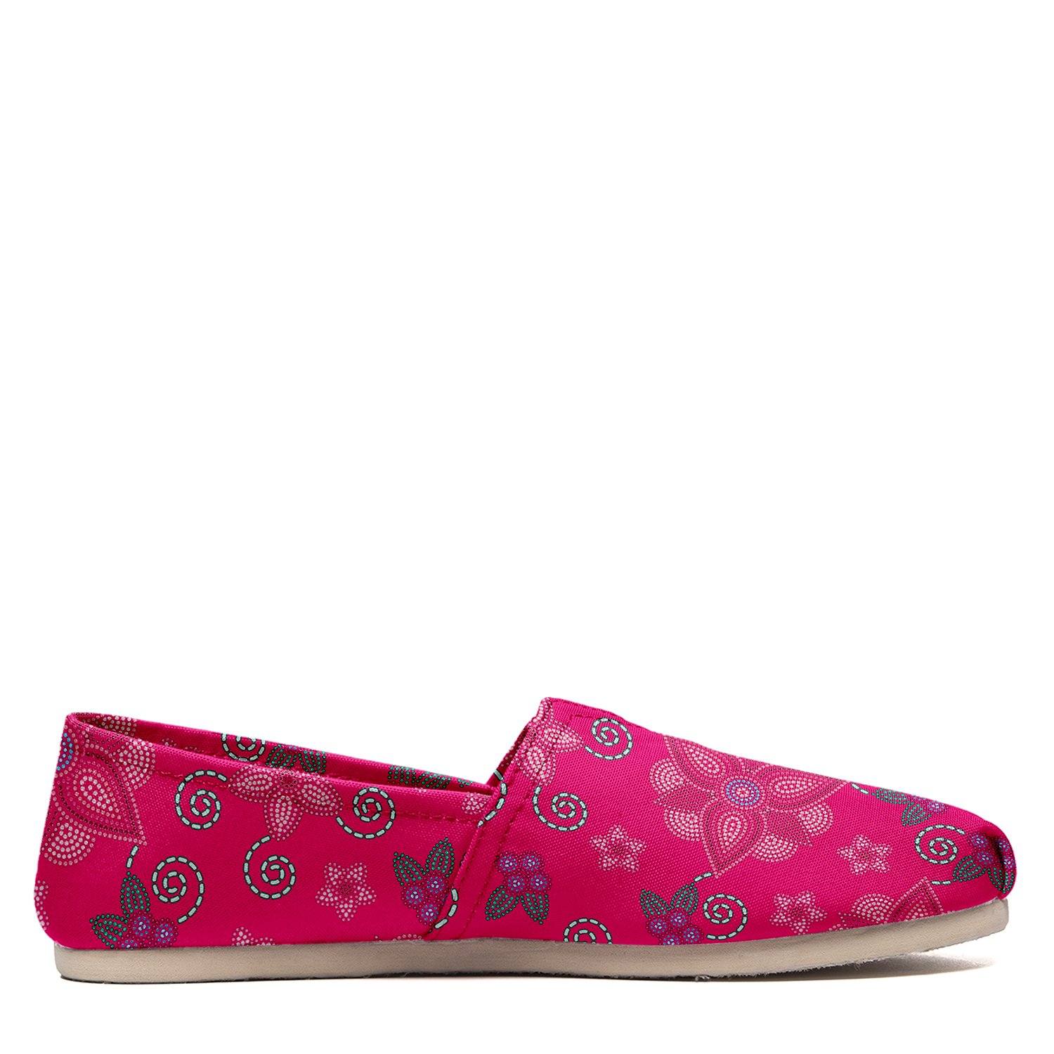 Berry Picking Pink Casual Unisex Slip On Shoe Herman 