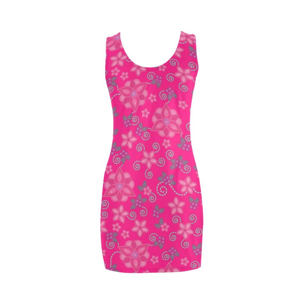 Berry Picking Pink Medea Vest Dress (Model D06) Medea Vest Dress (D06) e-joyer 