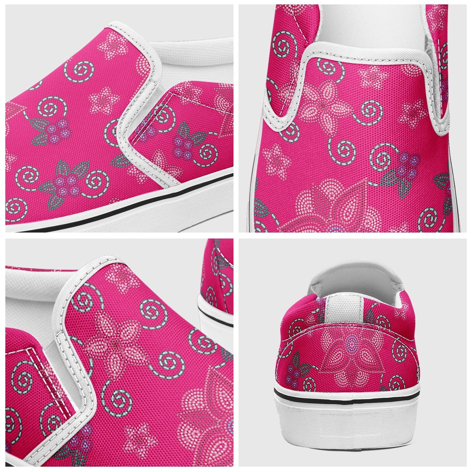 Berry Picking Pink Otoyimm Canvas Slip On Shoes otoyimm Herman 