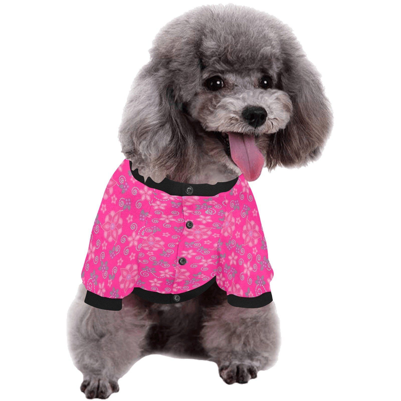 Berry Picking Pink Pet Dog Round Neck Shirt Pet Dog Round Neck Shirt e-joyer 