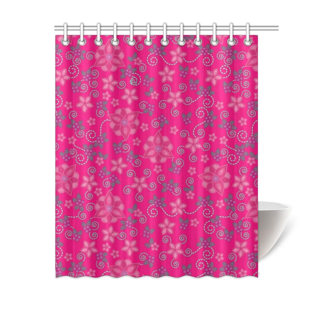 Berry Picking Pink Shower Curtain 60"x72" Shower Curtain 60"x72" e-joyer 